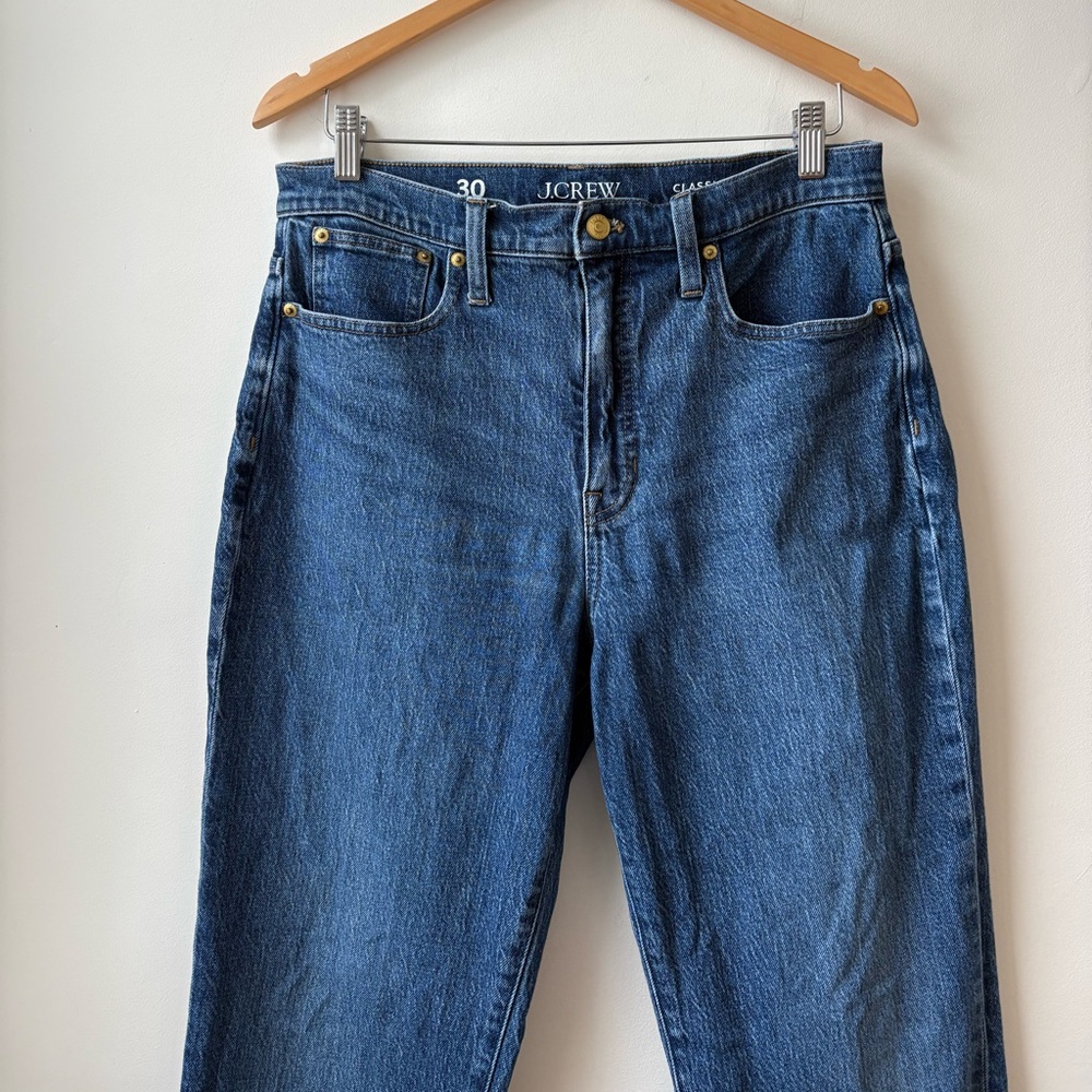 J. Crew Straight Leg with Raw Hem Jeans - Picture 6 of 13